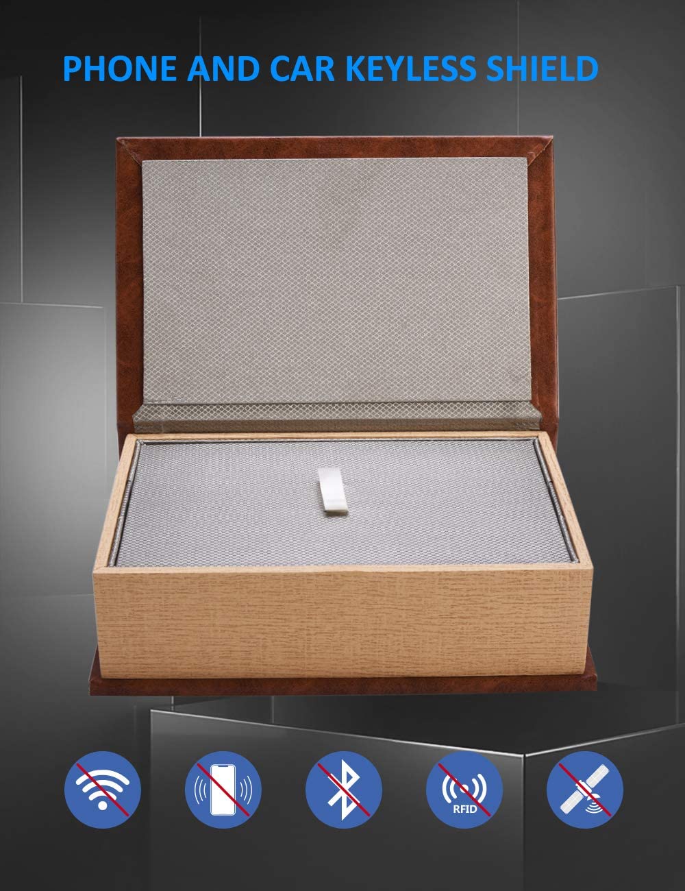 CigaMaTe Car Keys Faraday Box, Signal Blocker Box for Phones Anti Theft
