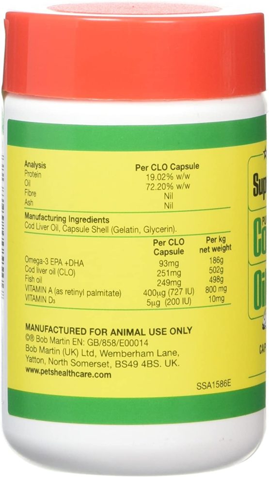 Super Solvitax | Pure Cod Liver Oil for Dogs | Helps Maintain Healthy Skin, Strong Bones & Teeth (90 Capsules) - Image 3