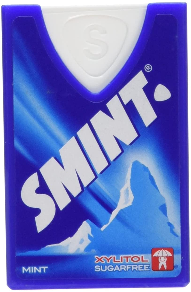 Smints Mint 0.11 pounds (box of 12), White, 8 g (Pack of 12)