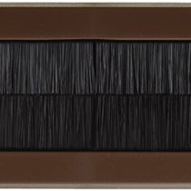 Merriway BH05981 StormSeal Letter Mail Box Brush Cover Draught Excluder for Internal Use, 343 x 80mm (13.1/2 inch x 3.1/8 inch) - Brown