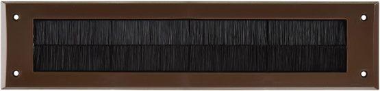 Merriway BH05981 StormSeal Letter Mail Box Brush Cover Draught Excluder for Internal Use, 343 x 80mm (13.1/2 inch x 3.1/8 inch) - Brown