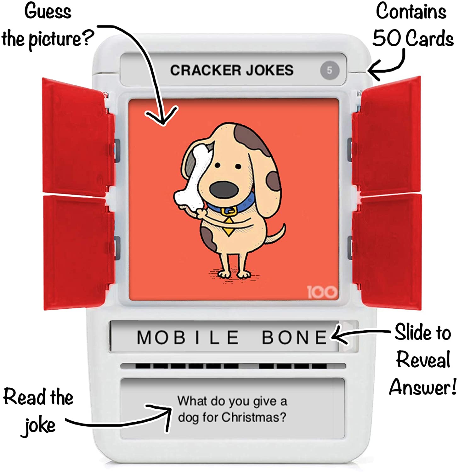 100 PICS Christmas Jokes Family Game - Secret Santa Stocking Fillers Xmas Gifts And Travel Card Games - Image 2