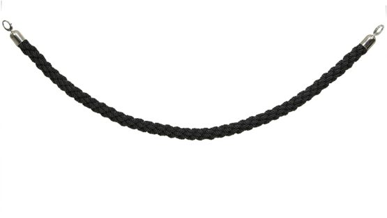 Securit Classic Range Barrier System Black Rope - Chrome Ends - Image 4