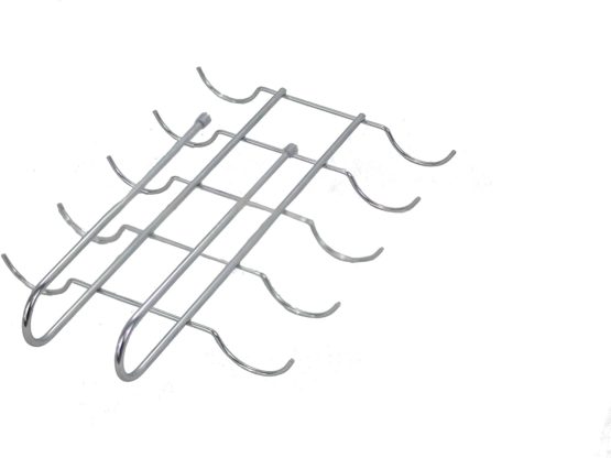 Southern Homewares Under Shelf Mug Cup Rack Metal Storage Holder for Kitchen Pantry Cupboard Chrome
