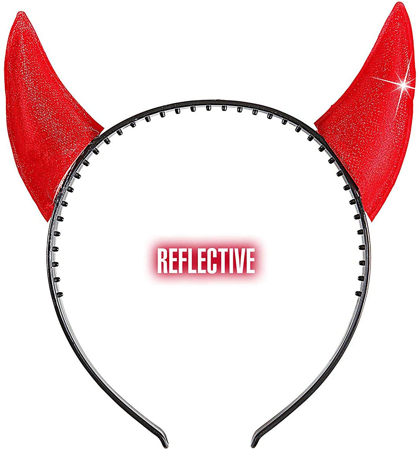 Horns Reflective Red Accessory for Fancy Dress