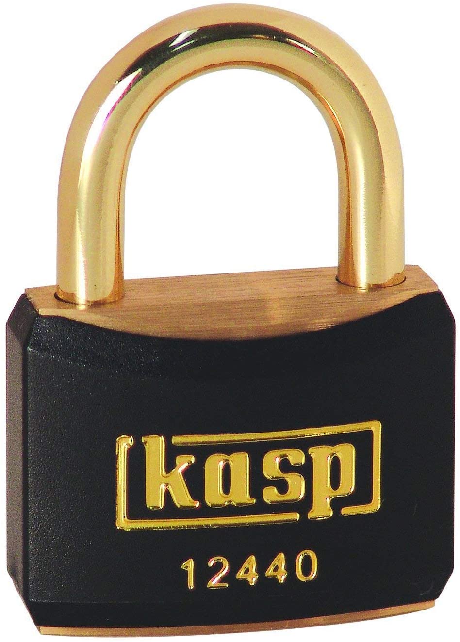 Kasp 124 Brass Padlock - 40 Millimeters - Brass Shackle - Black