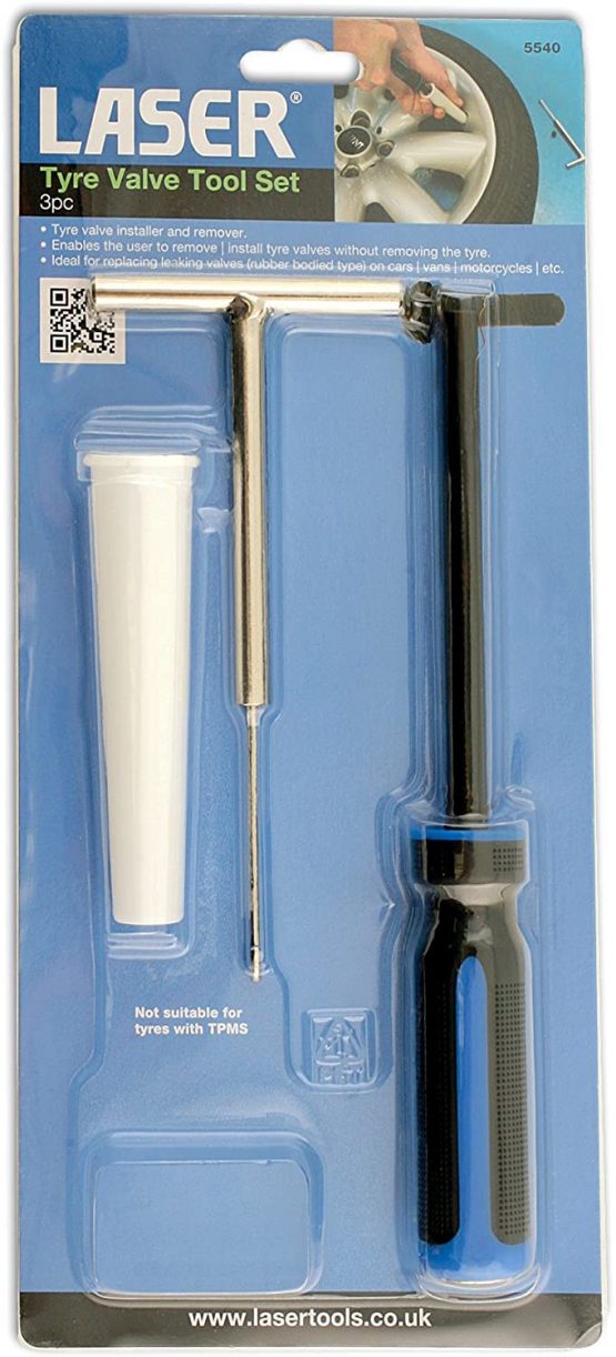 Laser 5540 Tyre Valve Tool Set 3pc - Image 2