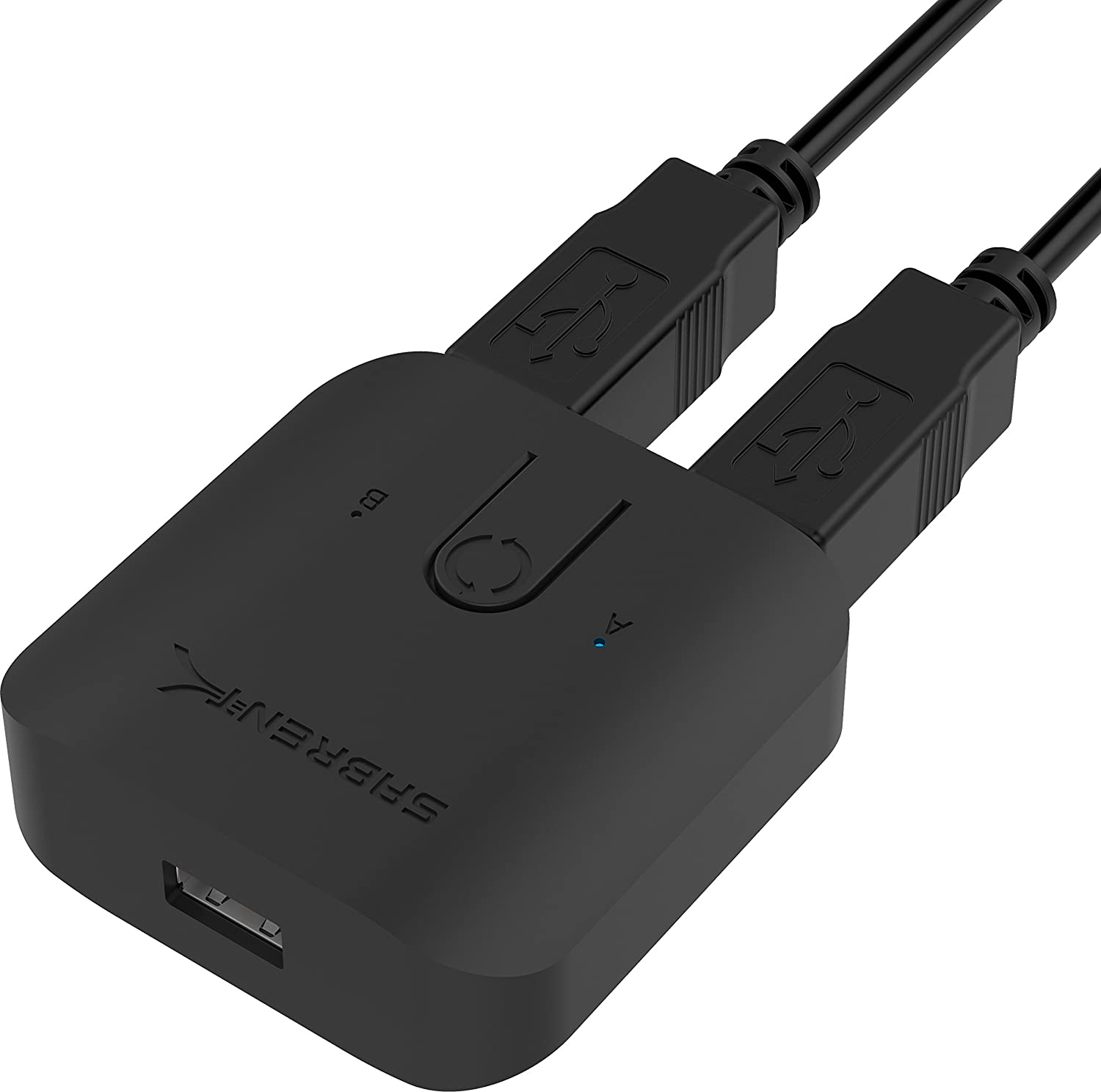 SABRENT USB sharing switch Selector, 2 in 1 out, computer peripheral Switcher, USB sharing splitter, Bi-Directional