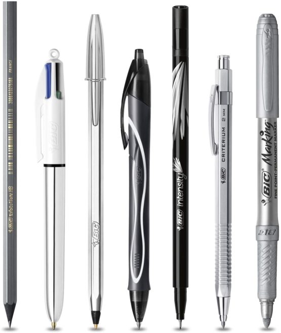 Bic Silver Set - 1 Notebook, 3 Ball Pens/1 Gel Pen/1 Roller Pen/1 Permanent Marker/ 1 Mechanical Pencil - Image 2
