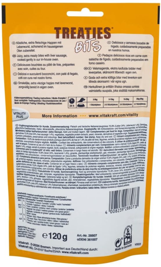 Vitakraft meaty dog snack, oven-roasted, treat - Image 3