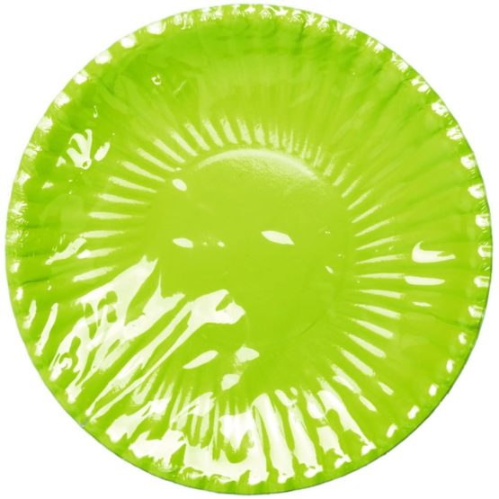 Givi Italia CC-GV-62651 10 Plates cm.18 Green Lime, Mulit Colour, 18 cm