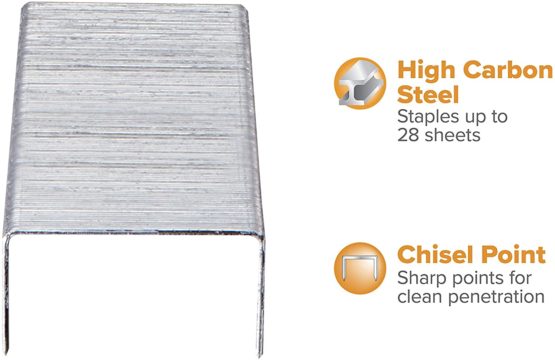 PaperPro - 1901 - 26/6 Premium Premium Standard Staples, Full-Strip, Pack of 5000 Pins - Image 3