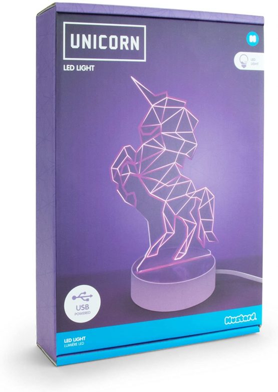 Mustard Unicorn LED Light - Rechargeable USB Powered Night Light Unicorn Shape Sign Lamp for Wall Decoration, Bedroom, Office, Children's Room, Party Decorations Gifts - Image 3
