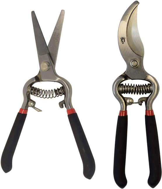 Spear & Jackson Vintage Bypass Secateurs and Snips Set, Silver
