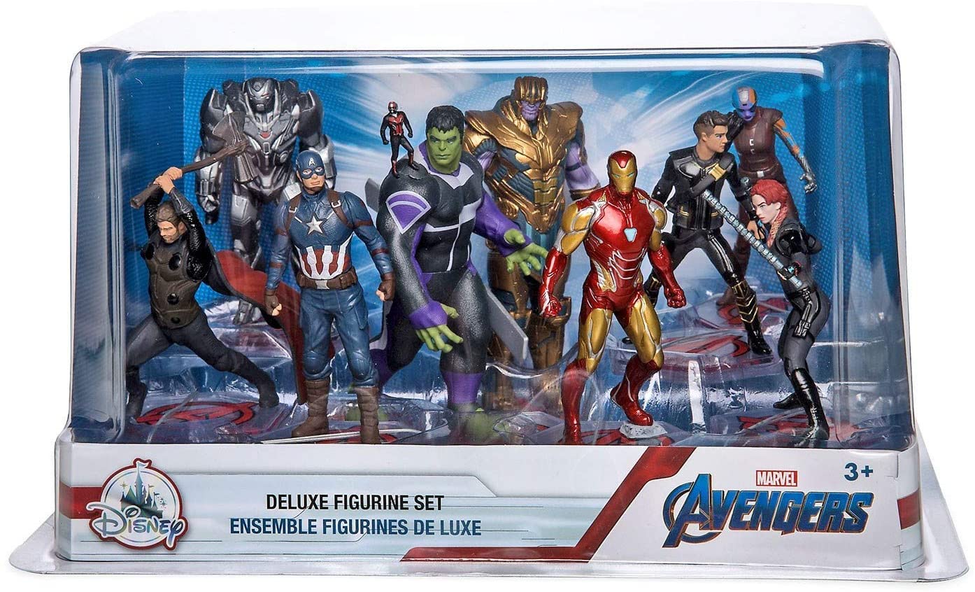 Disney Store Official Avengers: Endgame Deluxe Figurine 10pce Playset, Marvel