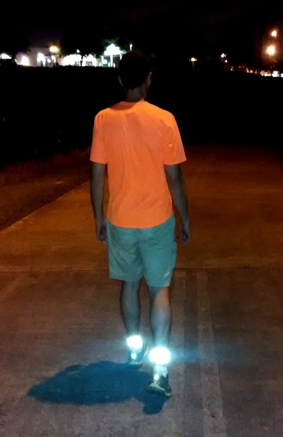 Leg Shield Reflective Ankle Bands - Very Large Reflective Surface Area - Bright, Comfortable, Neoprene - Straps for Biking, Running, Walking - Protects Cyclist's Pants from Chain - Image 3