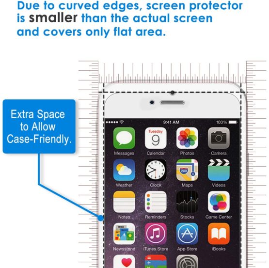 JETech Screen Protector for iPhone SE 2020, iPhone 8 iPhone 7 iPhone 6s iPhone 6 Tempered Glass Film, 2-Pack - Image 3
