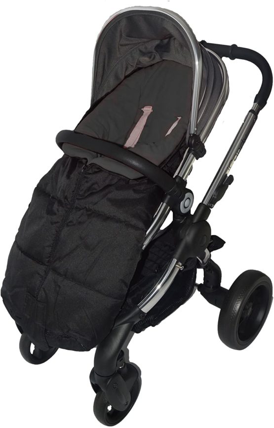 Deluxe Footmuff/Cosy Toes Compatible with iCandy Peach Pushchair Black - Image 2