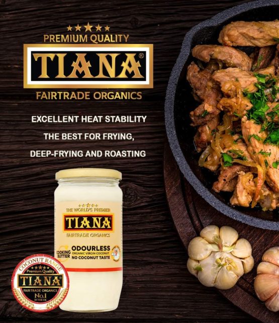 TIANA® Fairtrade Organics Pure Virgin Coconut Cooking Butter 750ml | Odourless Virgin Coconut Oil | No Coconut Taste | Premium Qquality and Purity | Use for All Cooking and Baking - Image 2