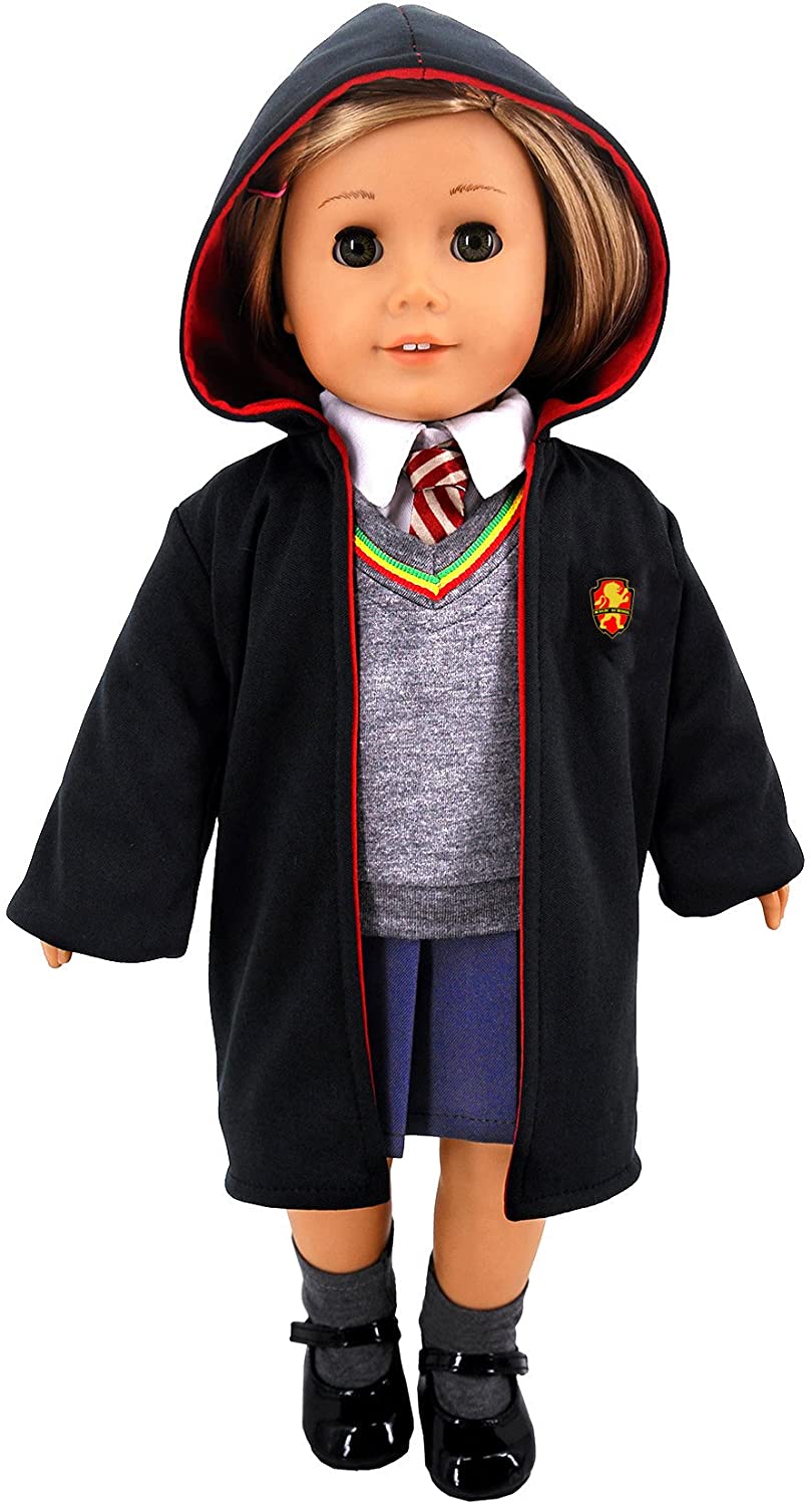 ebuddy Magic school uniform Inspired Doll Clothes Shoes for American