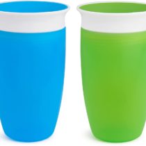 Munchkin Miracle 360 Sippy Cup, Green/Blue, 10 Ounce, 2 Count