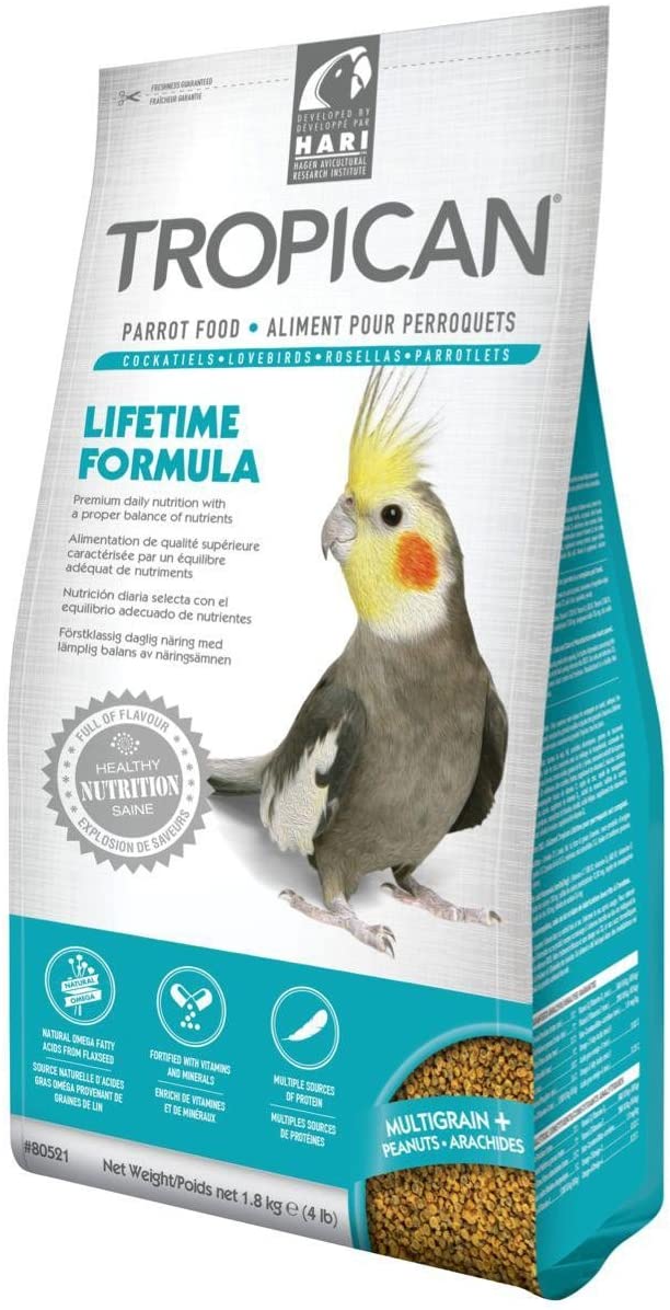 Hari Tropican Cockatiel Lifetime Granules, 1.8 kg,WHITTE, 1.8 kg (Pack of 1)