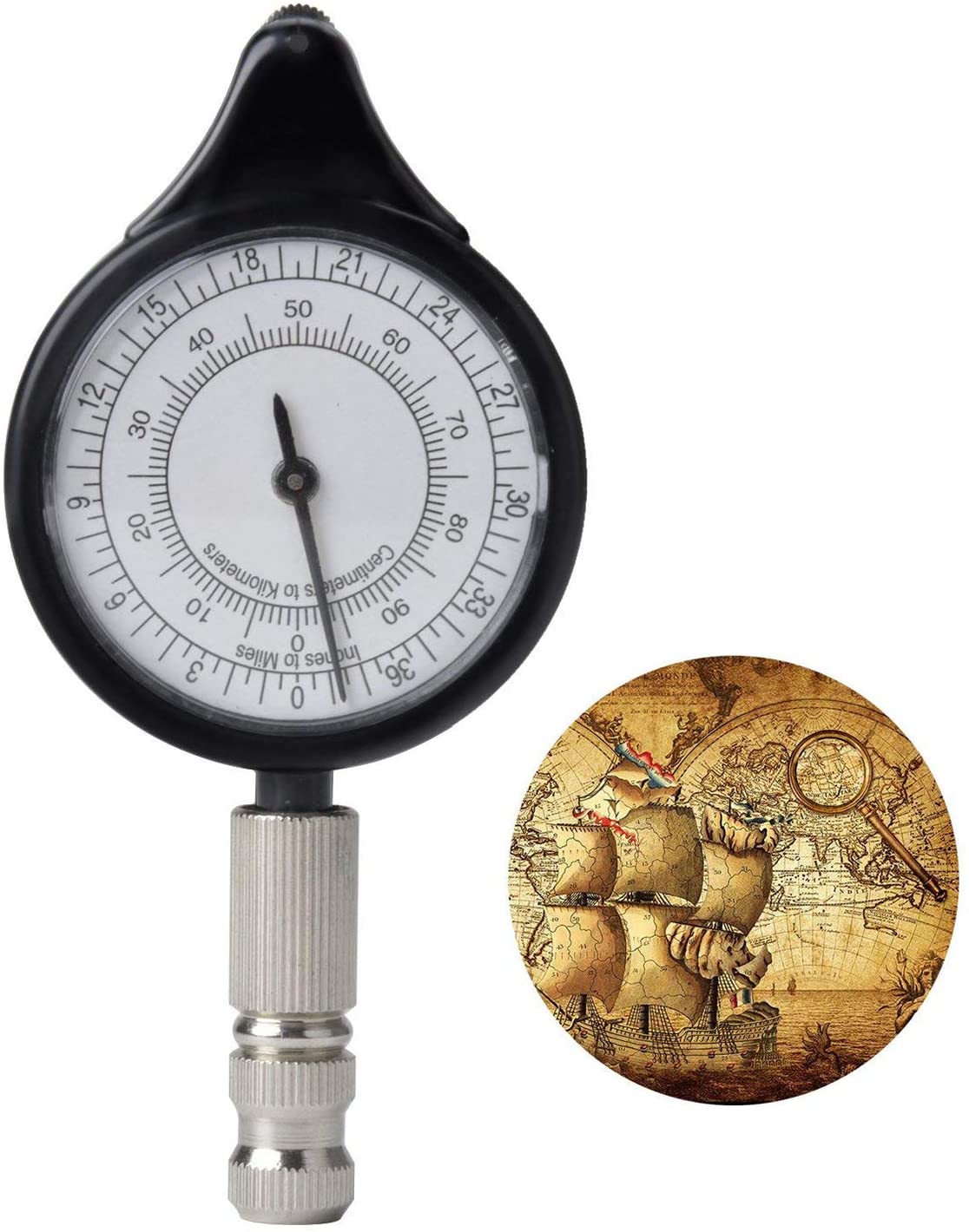 LHKJ Outdoor Map Measuring Camping Map Measuring Gauge Range Finder ...