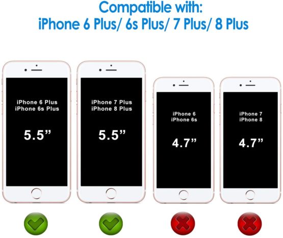 JETech 3-Pack Screen Protector for iPhone 8 Plus, iPhone 7 Plus, iPhone 6s Plus and iPhone 6 Plus, Tempered Glass Film - Image 2