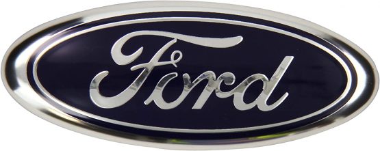 Ford 4673491 Rear Tailgate Boot Oval Badge Emblem - Blue/silver