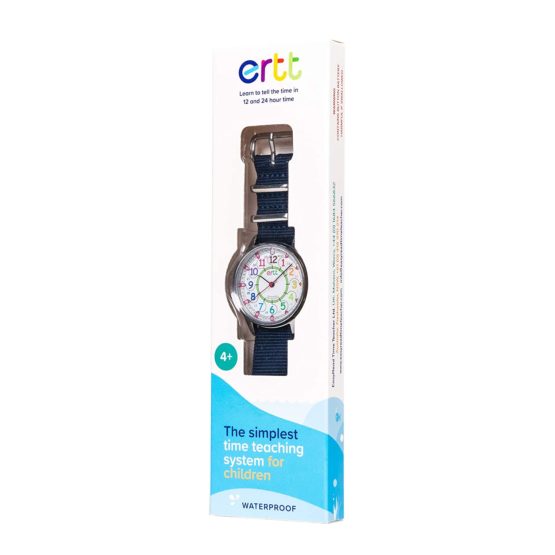 EasyRead Time Teacher WERW-COL-24-NB Learn the Time Childrens Waterproof Watch Navy - Image 3