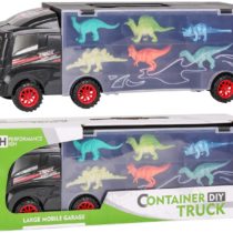 TWFRIC Dinosaur Truck Toy, Dinosaur Car With 12 Mini Plastic Dinosaurs Educational Car Toys for Kids Boys Girls