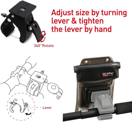 Dicapac Action DP-1B Bicycle Bracket - Mount your smartphone for biking - Image 4