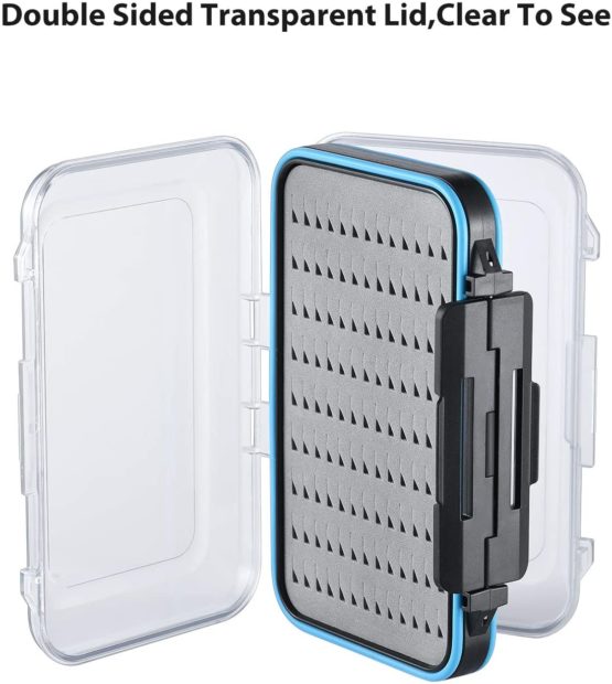 Magreel Fly Fishing Box Two-sided Waterproof Lightweight Fly Box Easy Grip Transparent Lid Fly Fishing Lures Box Multiple Sizes - Image 4