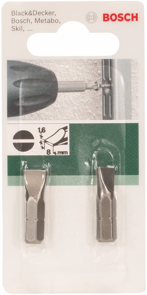 Bosch 2609255912 25mm Screwdriver Bit LS with Standard Quality for Slotted Screws (2 Pieces) - Image 2