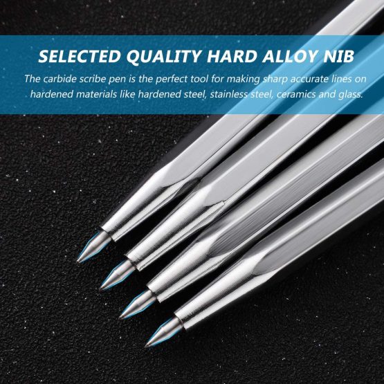 ULTNICE 4Pcs Tungsten Carbide Tip Scriber Etching Engraving Pen Carve Engraver Scriber Tools for Stainless Steel Ceramics and Glass - Image 4