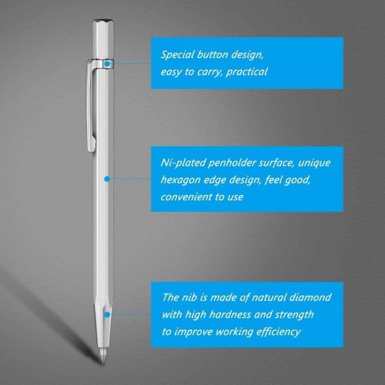 ULTNICE 4Pcs Tungsten Carbide Tip Scriber Etching Engraving Pen Carve Engraver Scriber Tools for Stainless Steel Ceramics and Glass - Image 3