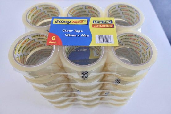 6 Rolls 48MM x 66M of Clear Packaging Tape for Parcels and Boxes, Clear sellotape. - Image 3