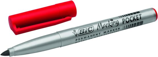 BIC Marking Fine ECOlutions Permanent Markers with Fine Conical Tip – Assorted Colours, Blister Pack of 4 - Image 2