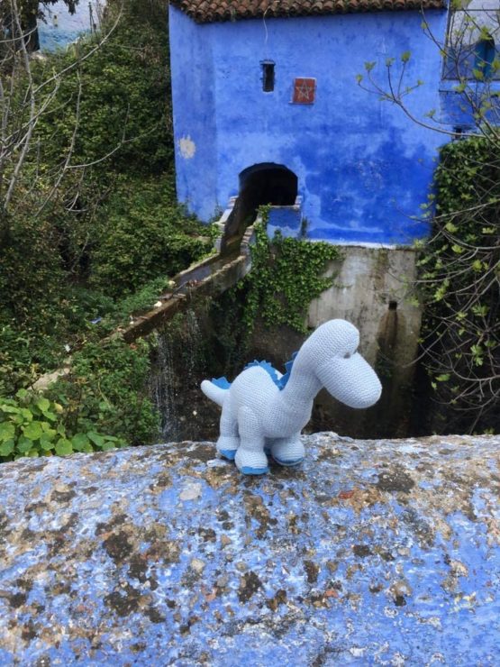 Best Years Knitted Diplodocus Dinosaur Baby Rattle - Image 2