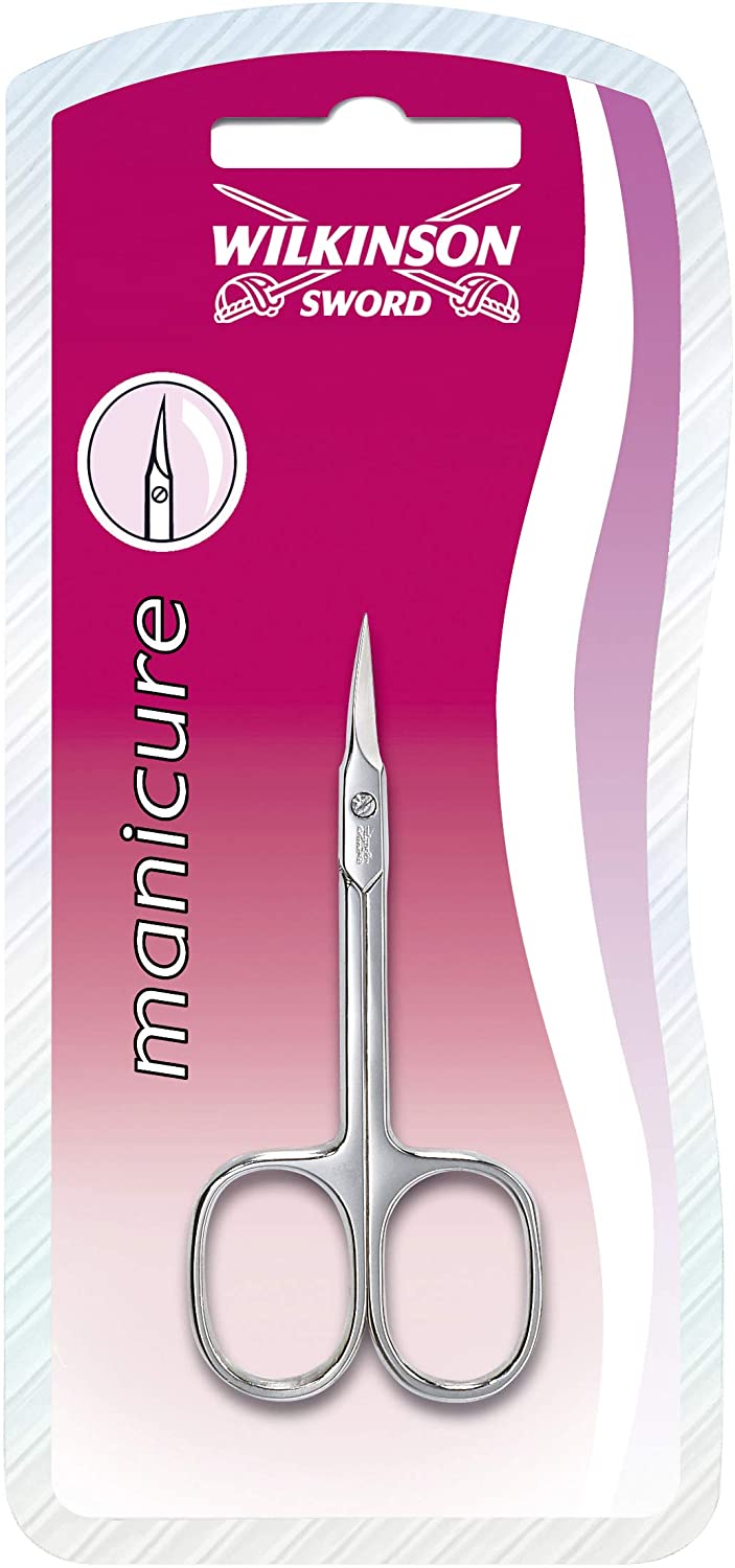 Wilkinson 7000911D Skin Scissors with Pointed Blades, Silver, 1 Unité (Lot de 1)