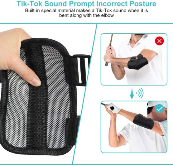 Yosoo Health Gear Training Aid Swing Elbow Trainer Posture Brace for Beginners Training with Tok-Tok Sound Notifications - Image 2