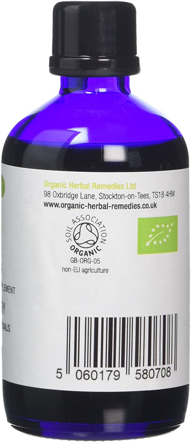 Organic Herbal Remedies 100 ml Rosemary Tincture, Brown Liquid, 100 ml (Pack of 1) - Image 2
