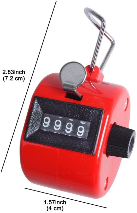 efbock Hand Tally Counter, Buddha Numbers Clicker Golf Counter, Assorted Colors 2pcs - Image 4