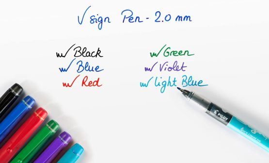 Pilot V-Sign Pen Liquid Ink Tip - Black (Pack of 4) - Image 4