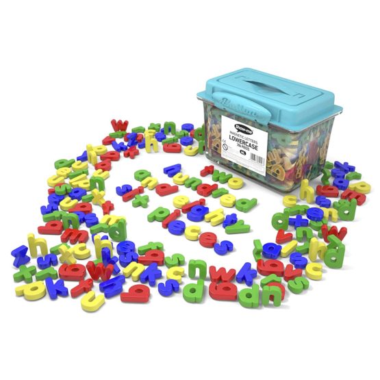 Show Me Tub of 286 Magnetic Lowercase Letters - Image 2