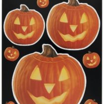 Unique Party 27954 - Pumpkin Glow Halloween Window Clings Sheet