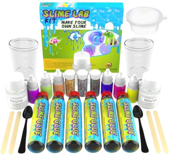 Desire Deluxe Slime Making Kit DIY Factory Complete Games Set Toys Science for Kids Age 4 5 6 7 8 9 Year Old Slime Lab Activator Ingredient Educational Learning Activity Toy for Boys and Girls Present - Image 4