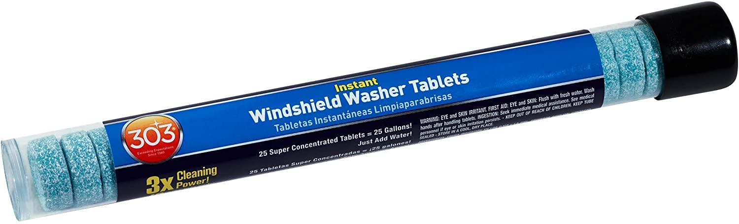 303 Instant Windscreen Washer Tablets, Blue, 25 count (Pack of 1)
