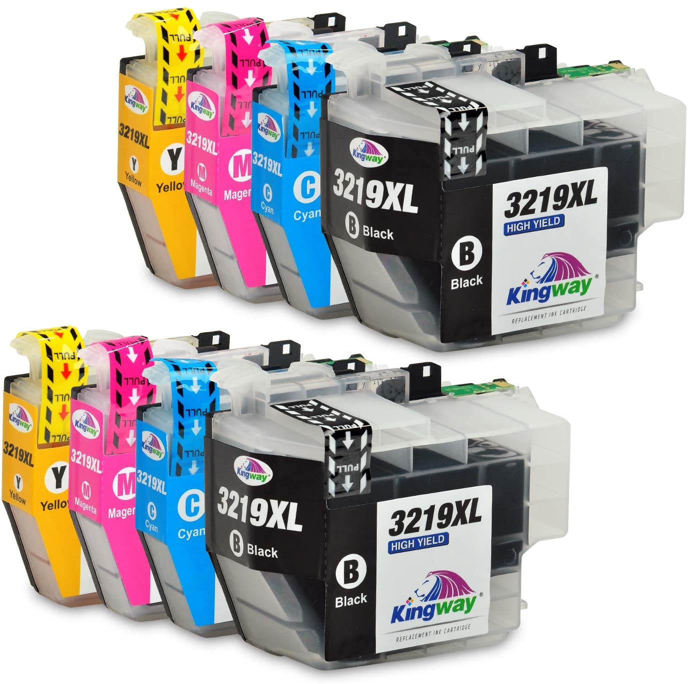 KINGWAY LC3219XL Ink Cartridges Replacement for Brother LC3217 Ink Cartridges Multipack Compatible with Brother MFC-J5330DW MFC-J5335DW MFC-J5730DW MFC-J5930DW MFC-J6530DW MFC-J6930DW