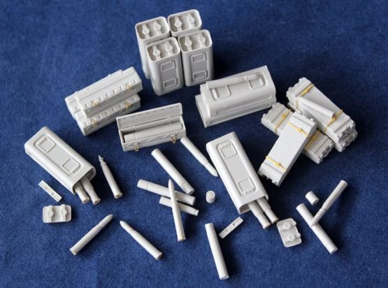 RIICH MODEL 1/35 US RE30009 M1 6 PR 7 cwt Ammunition Set – 57 mm - Image 2